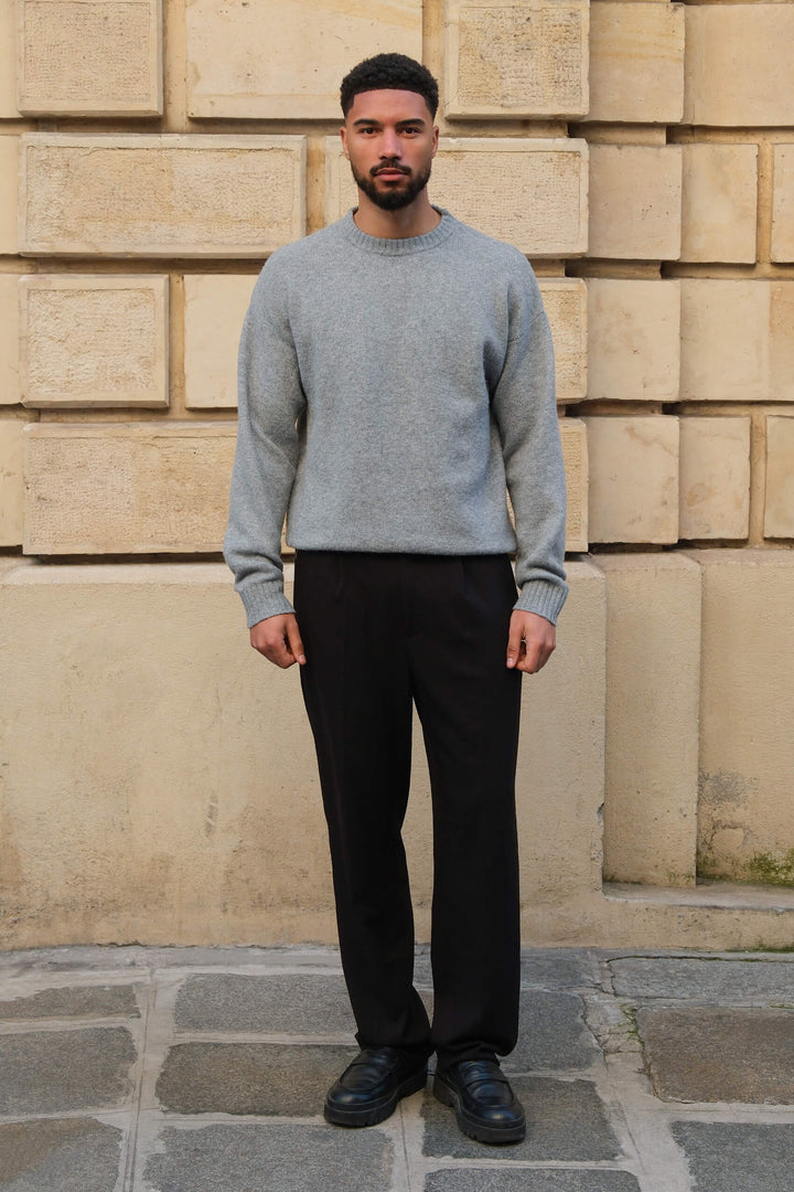 Brixton Mélange Sweater - Grey