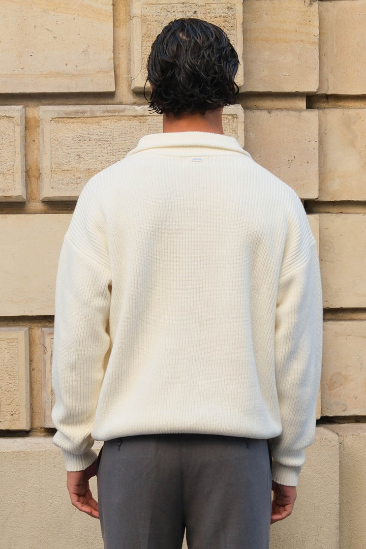 Ecru Harbour Half-Zip Pullover