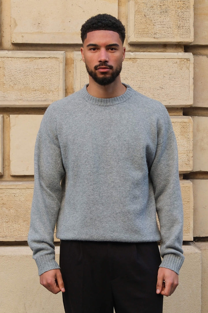 Brixton Mélange Sweater - Grey