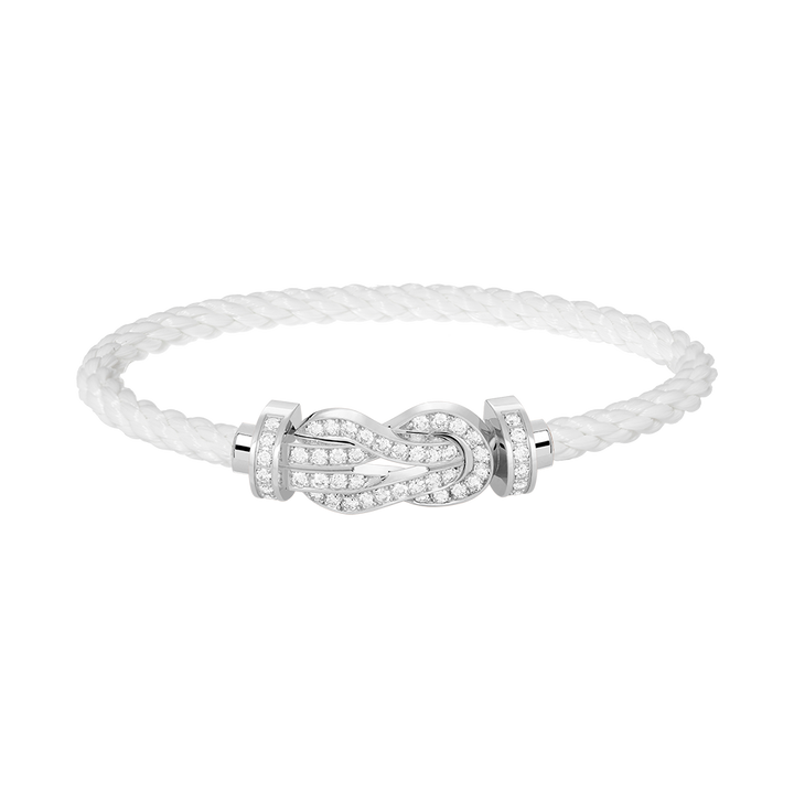 CHANCE LARGE 8-FIGURE DIAMOND-ENCRUSTED SILVER BRACELET