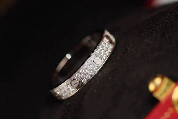3.6MM Diamond Pavé Love Ring