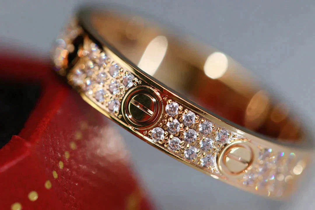 3.6MM Diamond Pavé Love Ring