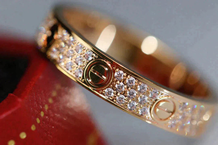 3.6MM Diamond Pavé Love Ring