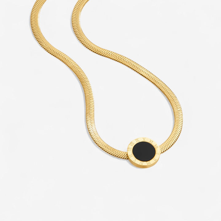 Black Azalea Pendant Necklace