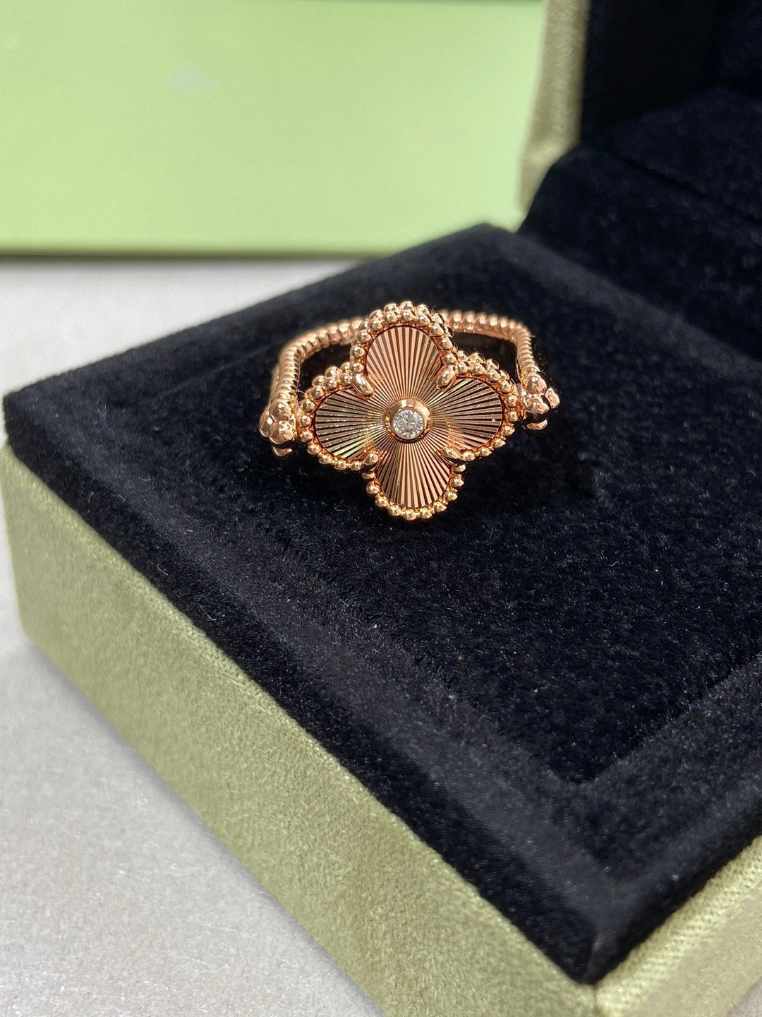 Klover Reversible Ring in Rose Gold