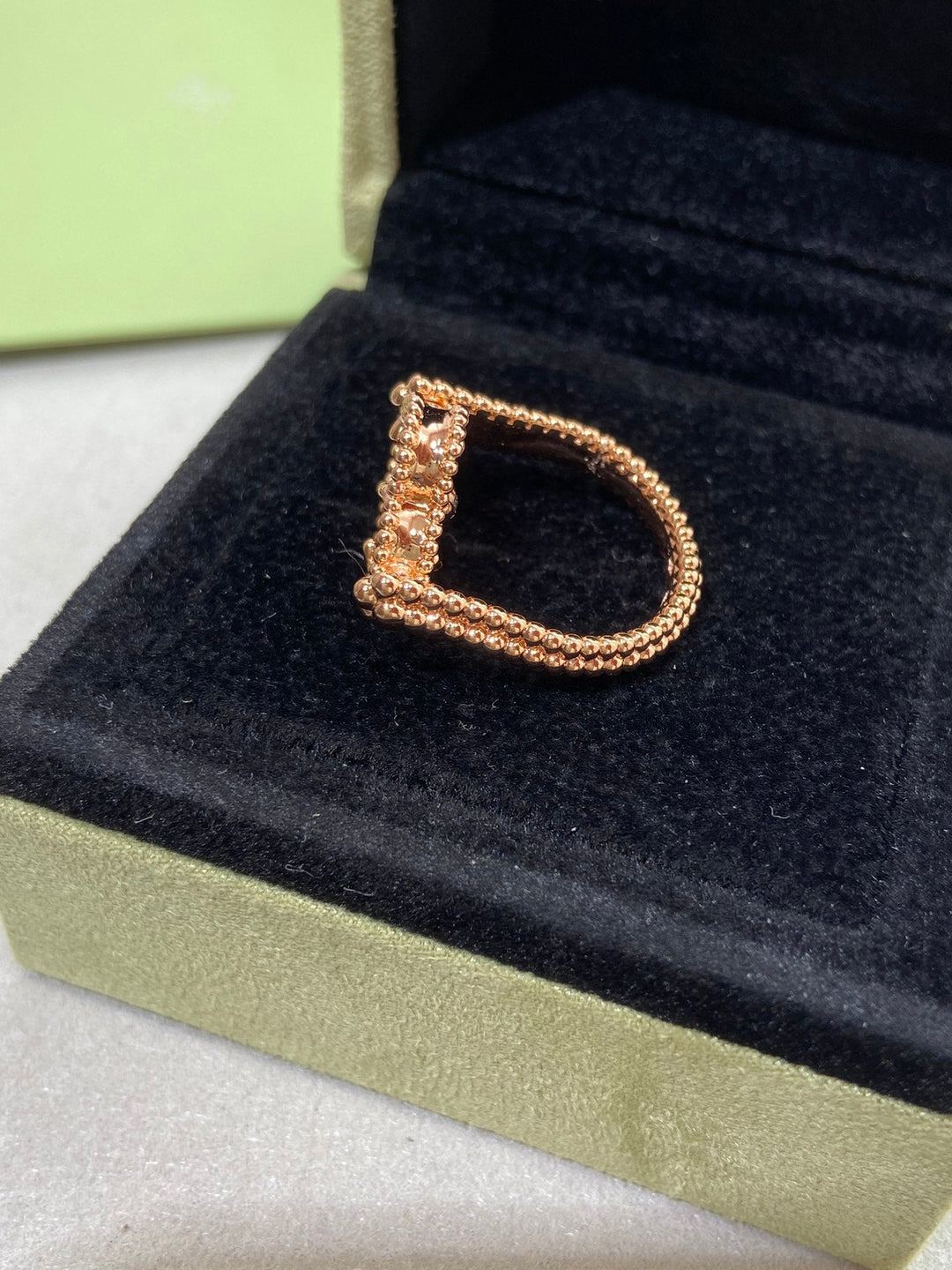 Klover Reversible Ring in Rose Gold