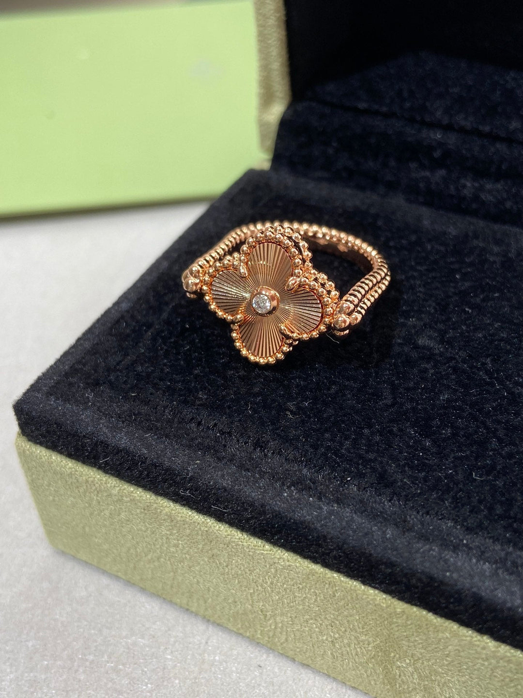 Klover Reversible Ring in Rose Gold