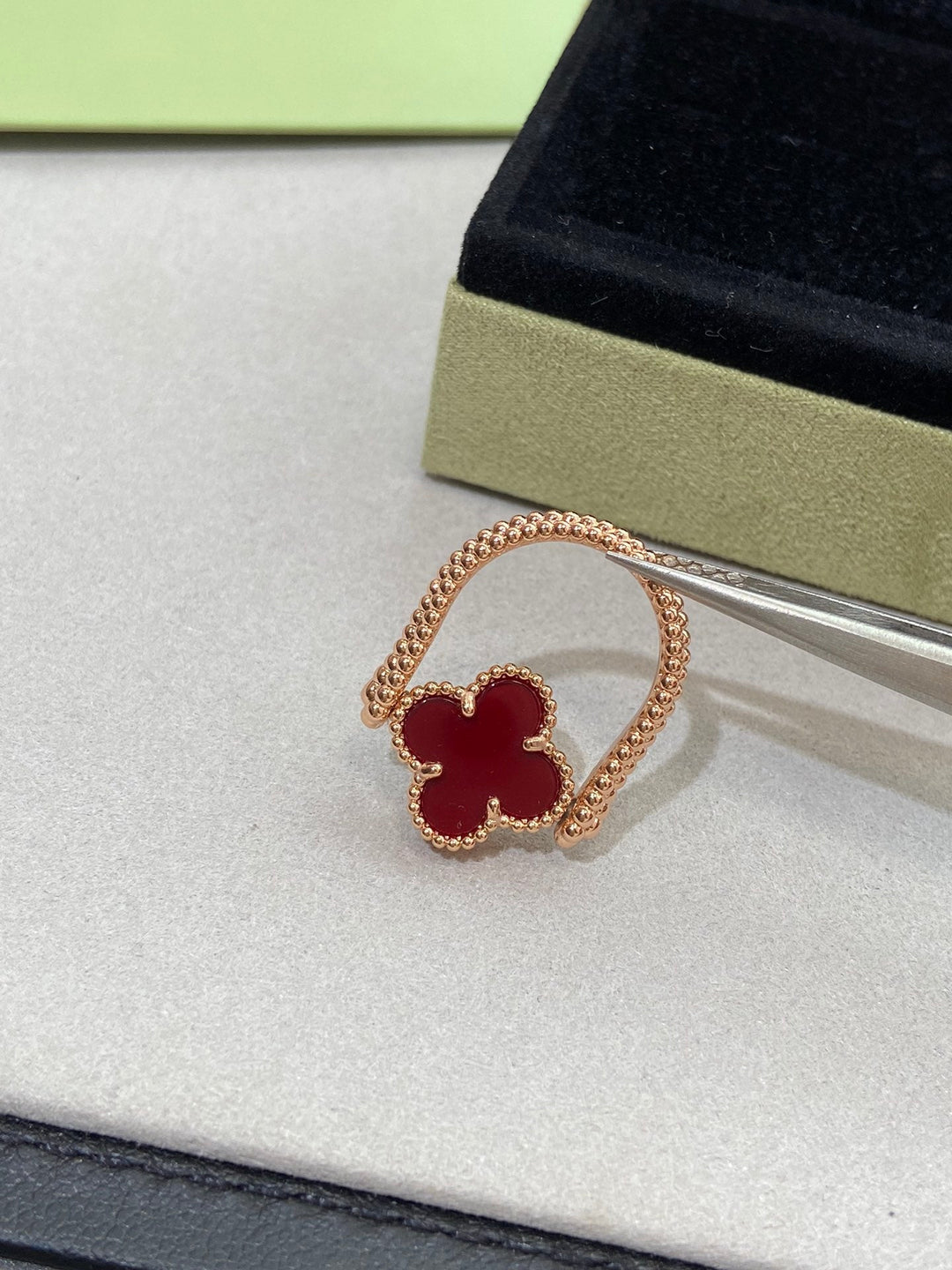 Klover Reversible Ring in Rose Gold