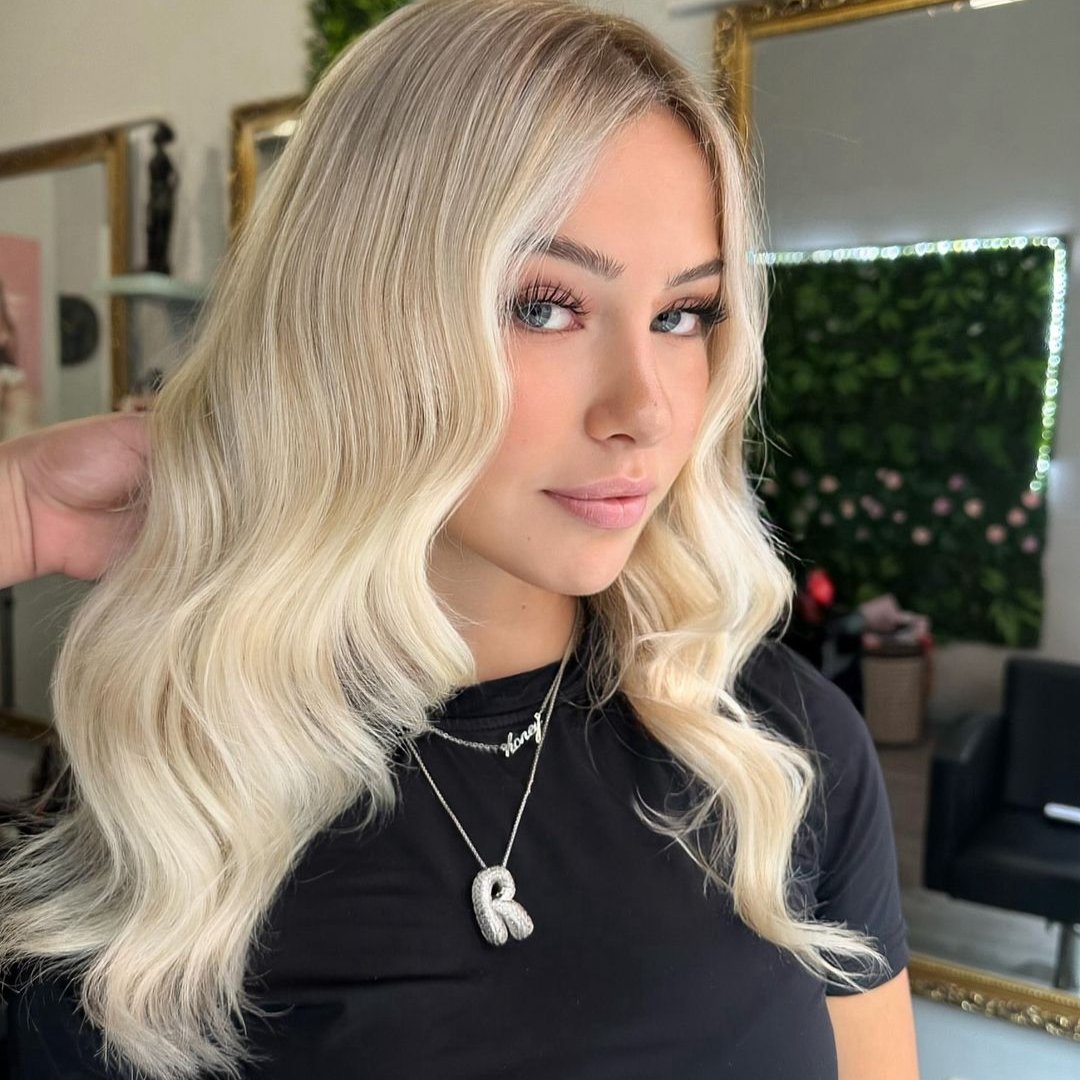 Diamant Halskjede med Boble Initial