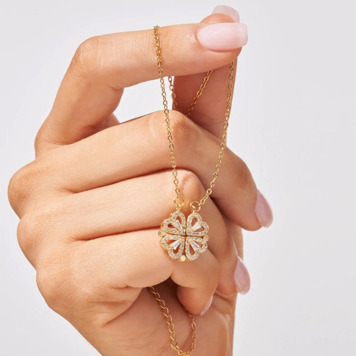 Heart-Shaped Four-Leaf Clover of Luck ♡