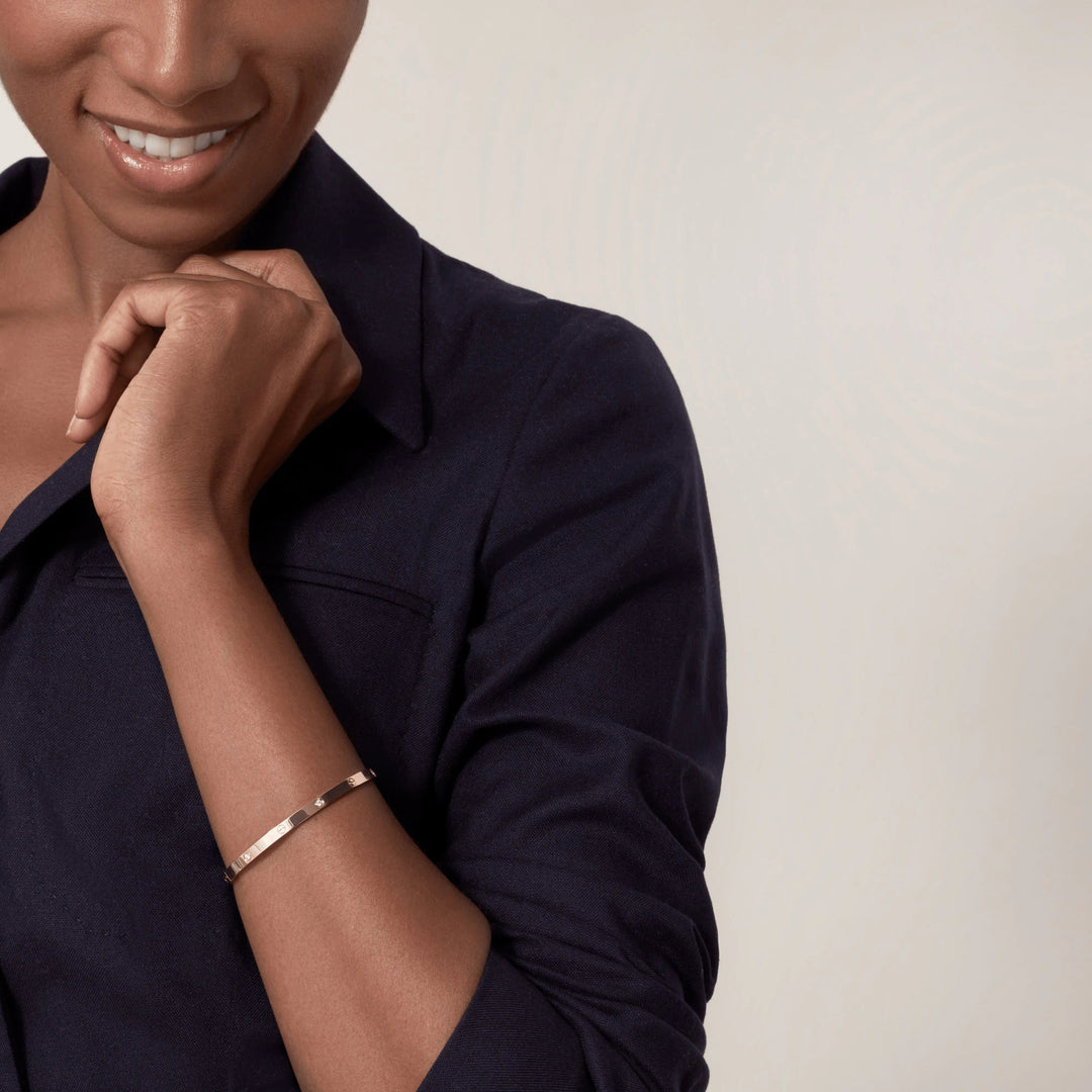 3.65MM KJÆRLIGHETSBAND med 6 DIAMANTER