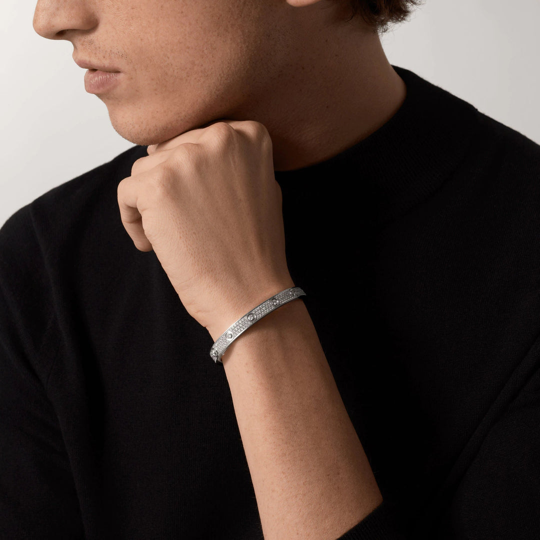 KJÆRLIGHETSBRASEL 6.1MM DIAMOND-COATED WITH 10 LARGE DIAMONDS