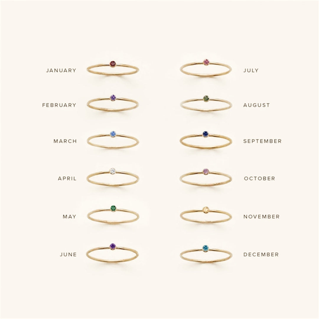 Amelia Birthstone Stable Ring
