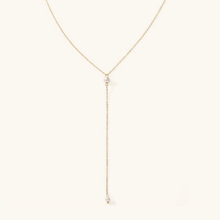 Beatrice Pearl Tassel Necklace with Pendant