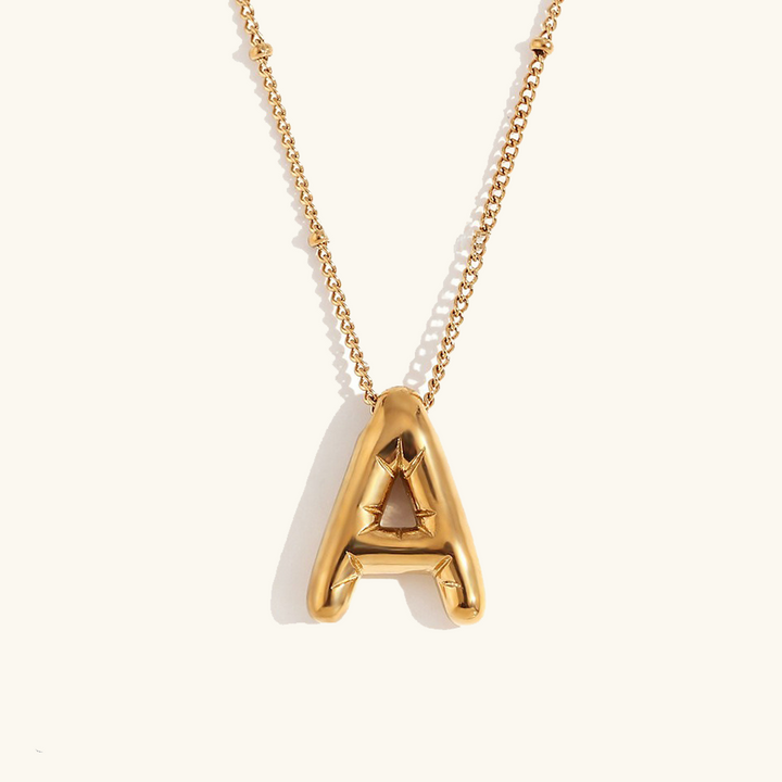 Ballong Gold Initial Necklace