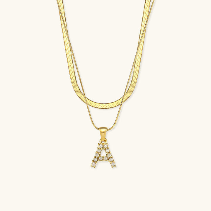 Fiona Gold Initial Necklace