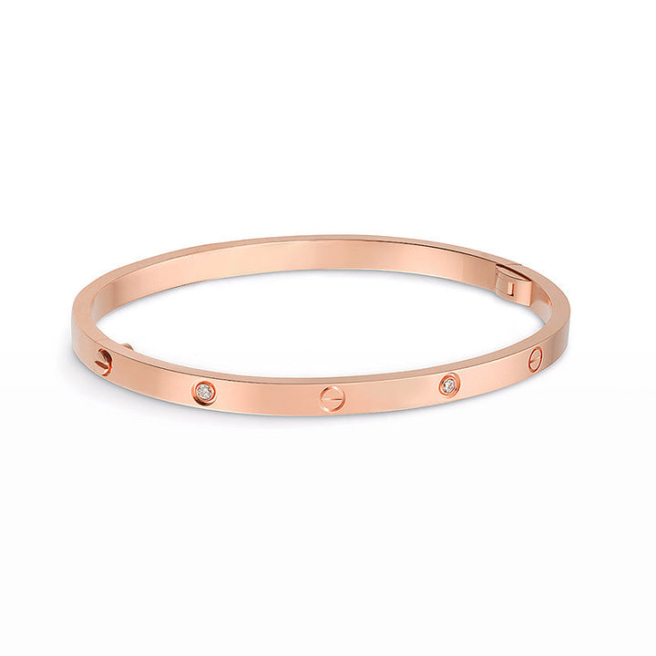 3.65MM KJÆRLIGHETSBAND med 6 DIAMANTER