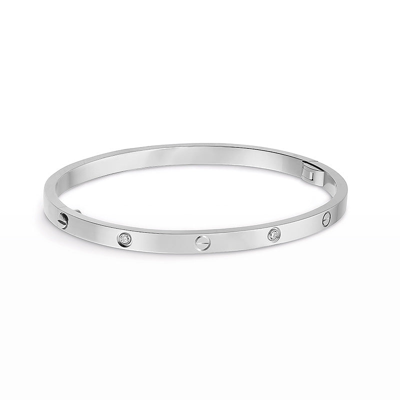 3.65MM KJÆRLIGHETSBAND med 6 DIAMANTER