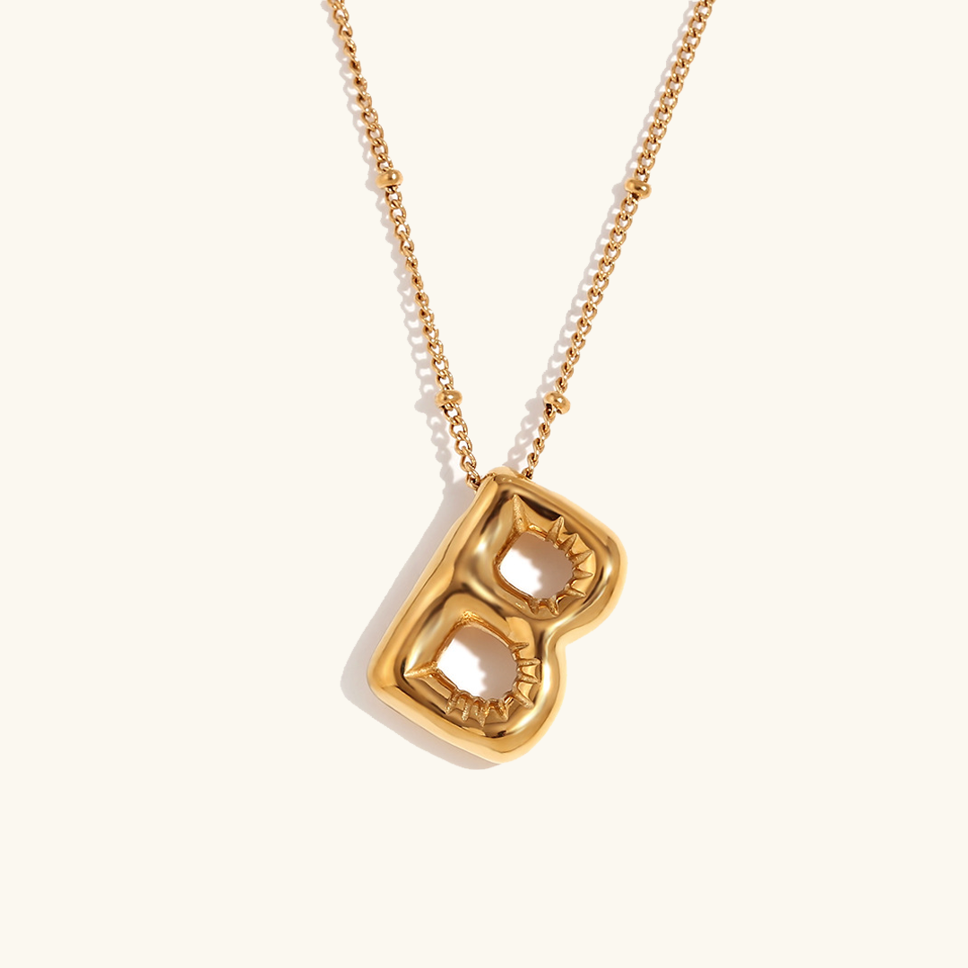 Ballong Gold Initial Necklace