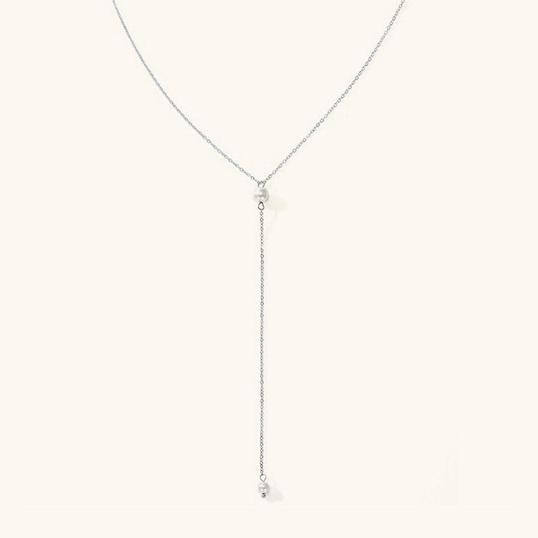 Beatrice Pearl Tassel Necklace with Pendant