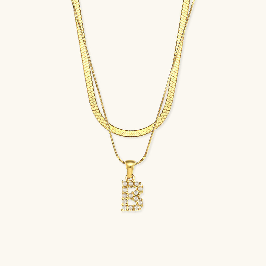 Fiona Kihtne Gold Initial Necklace