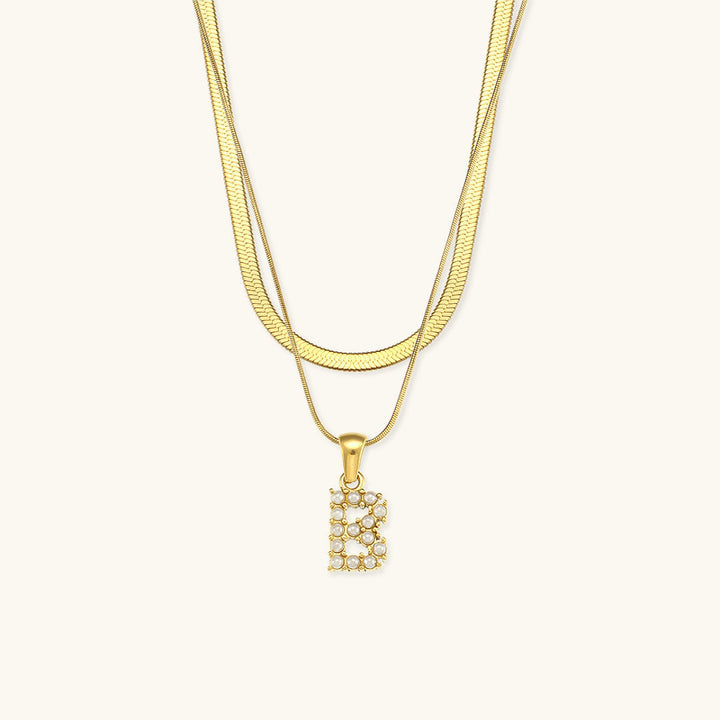 Fiona Kihtne Gold Initial Necklace