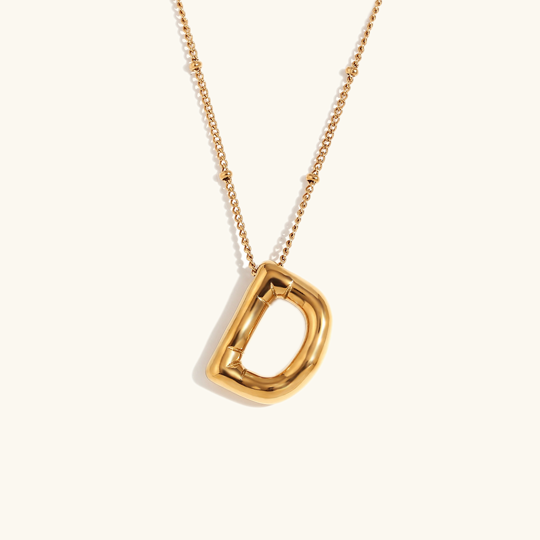 Ballong Gold Initial Necklace