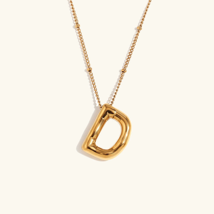 Ballong Gold Initial Necklace