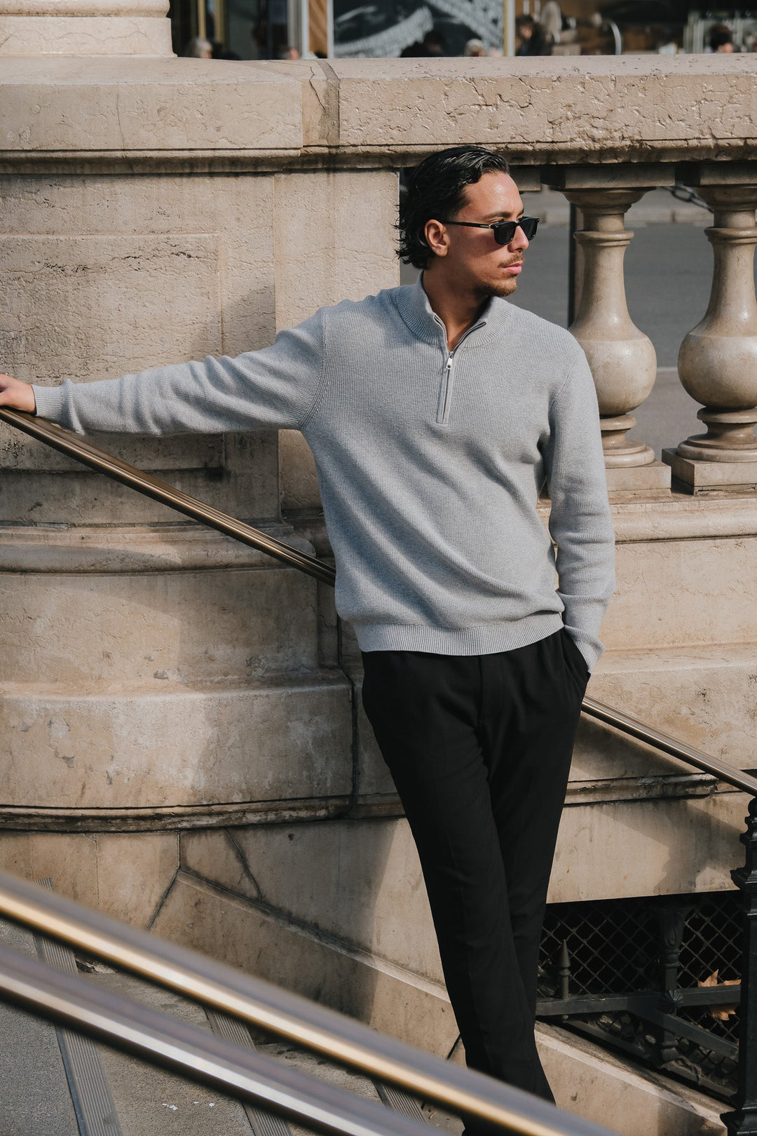 Grey Melee Armada Half-Zip