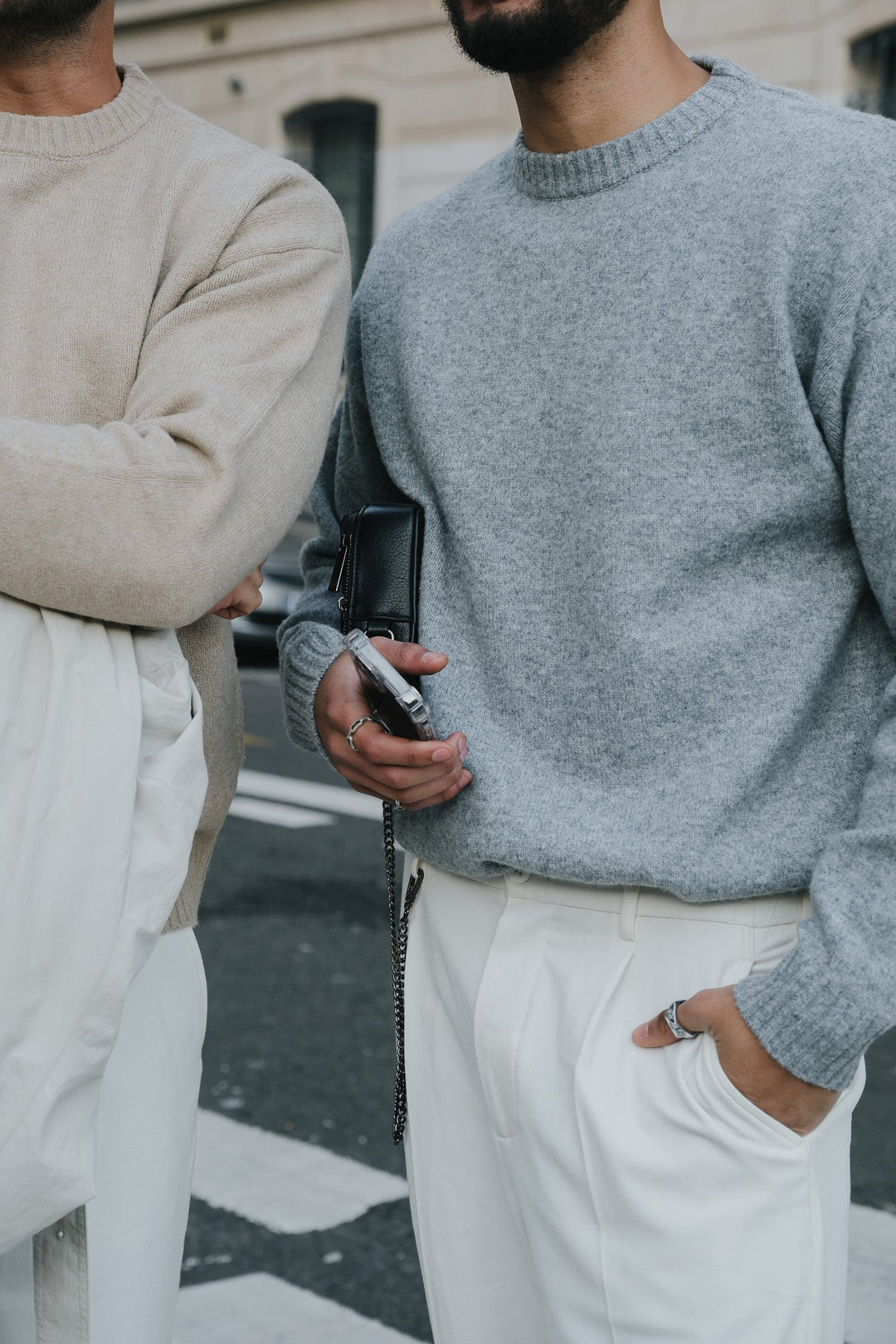 Brixton Mélange Sweater - Grey