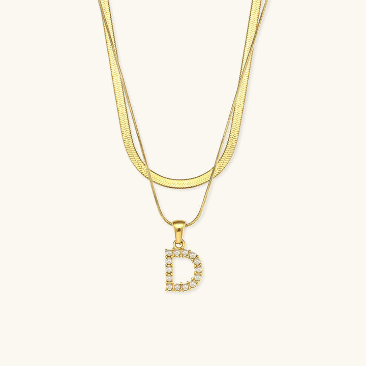 Fiona Gold Initial Necklace