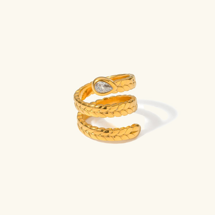 Davina Gull Snake Ring