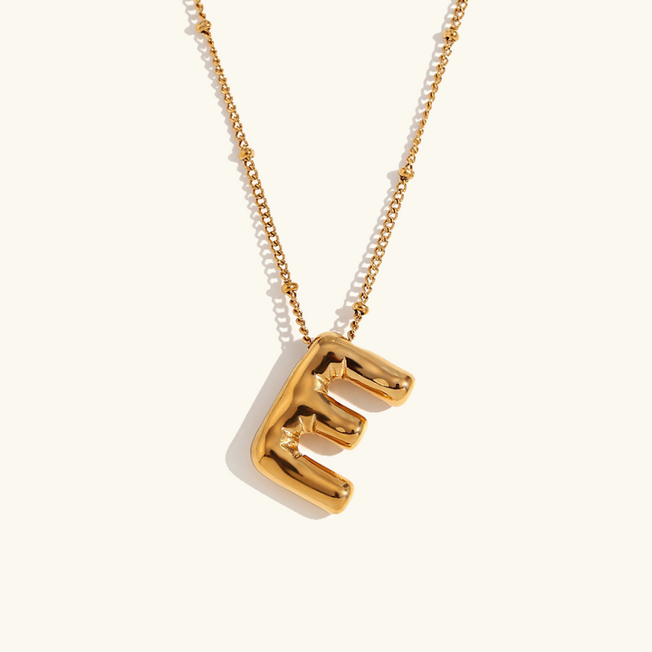 Ballong Gold Initial Necklace
