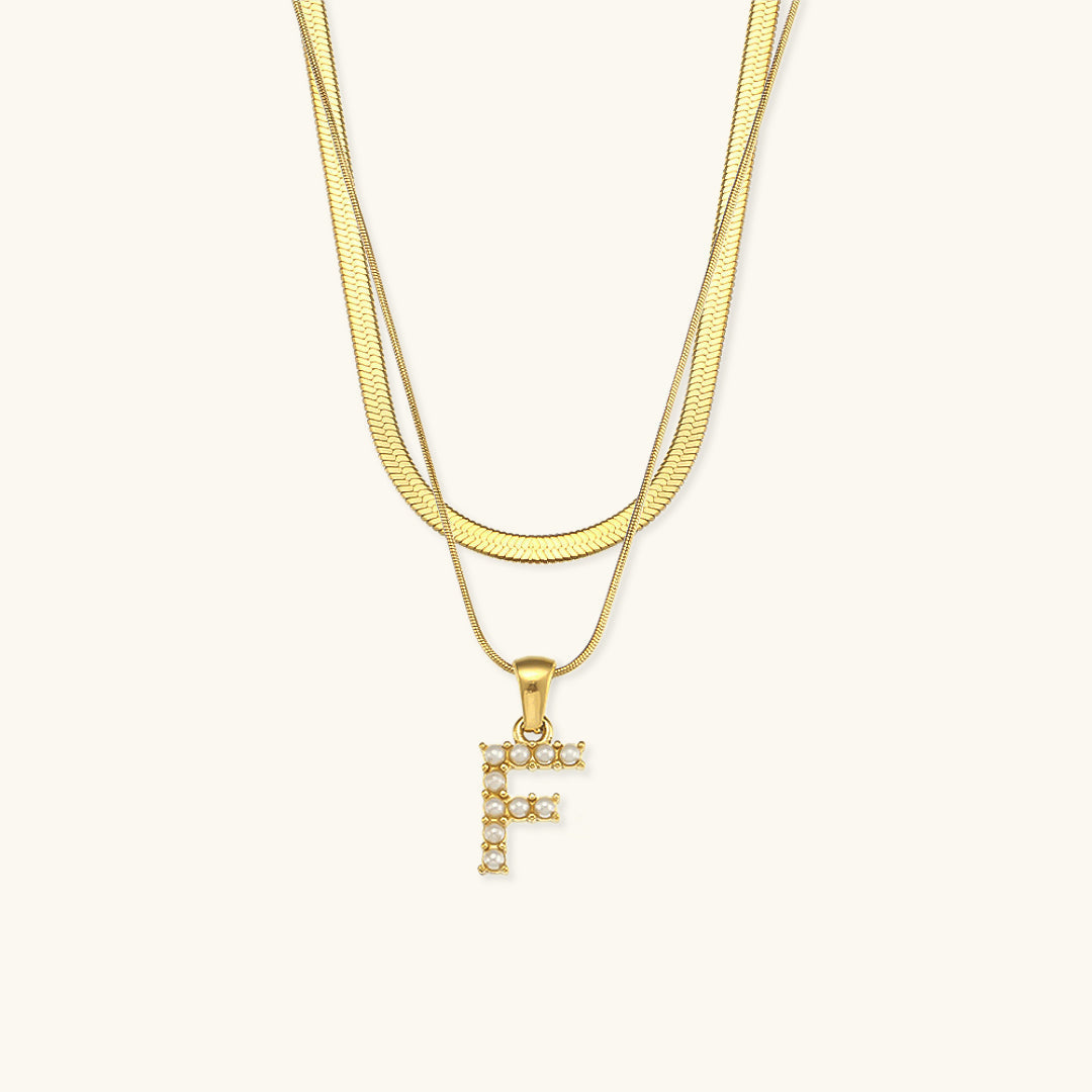 Fiona Gold Initial Necklace