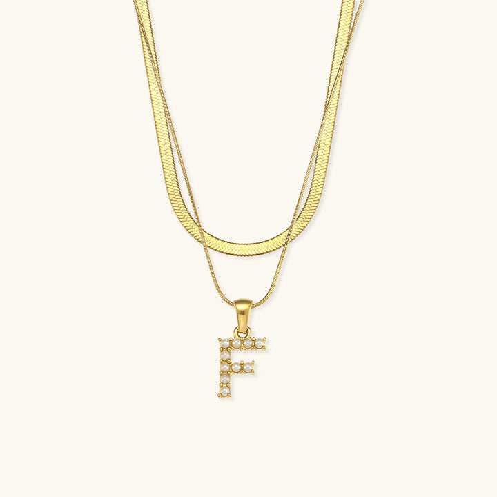 Fiona Kihtne Gold Initial Necklace