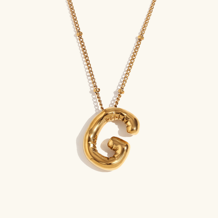 Ballong Gold Initial Necklace