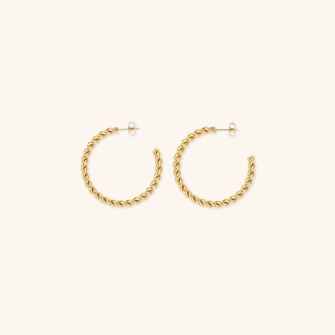 Gigi Twisted Hoop Earrings