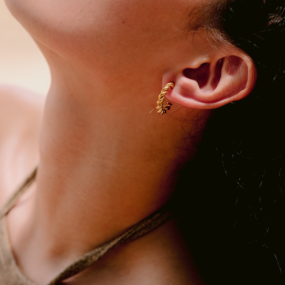 Gigi Twisted Hoop Earrings