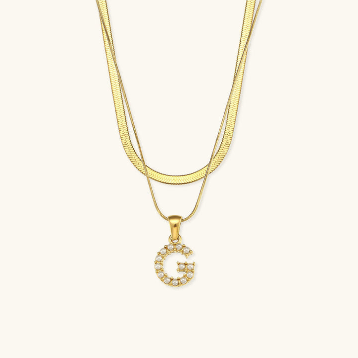 Fiona Kihtne Gold Initial Necklace
