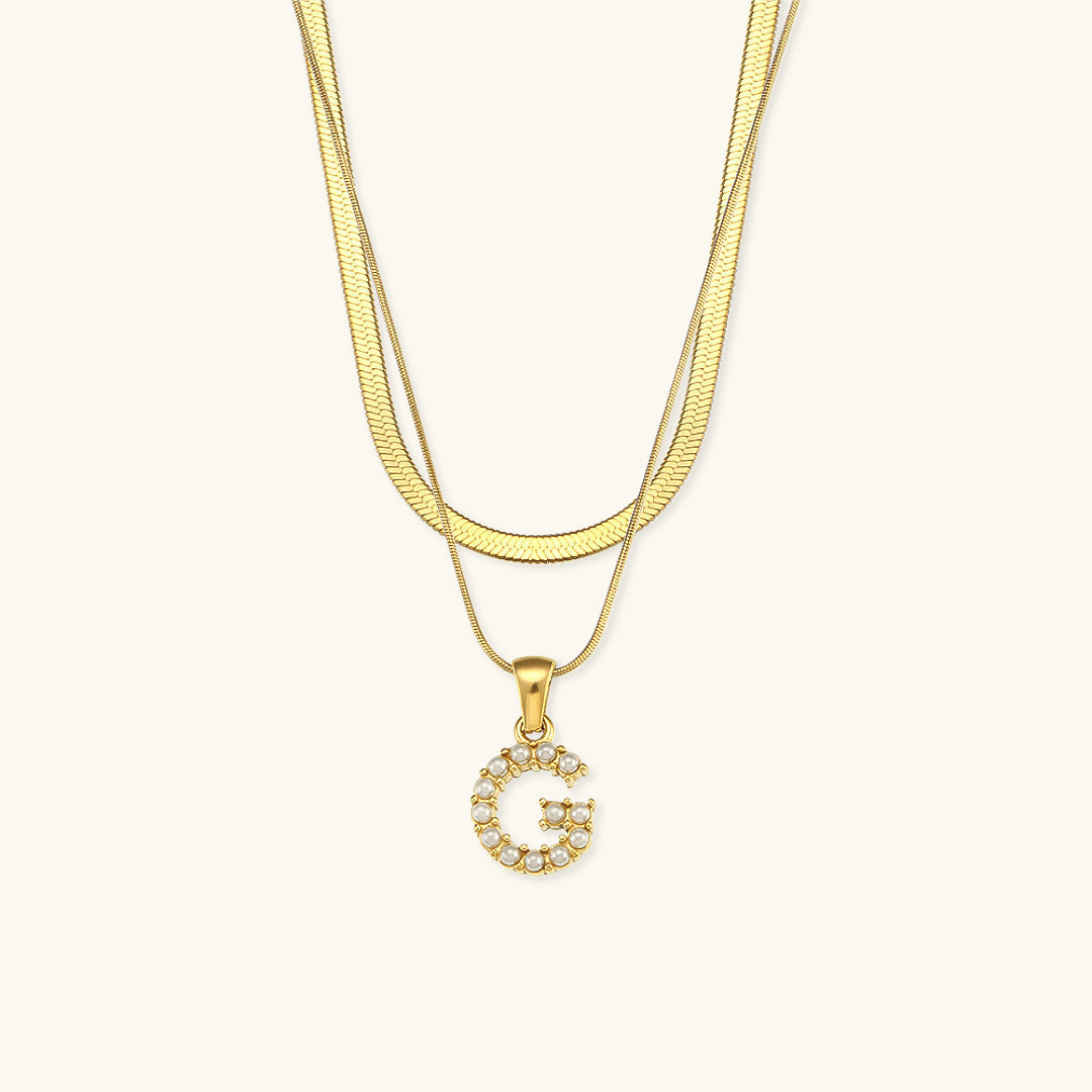 Fiona Gold Initial Necklace