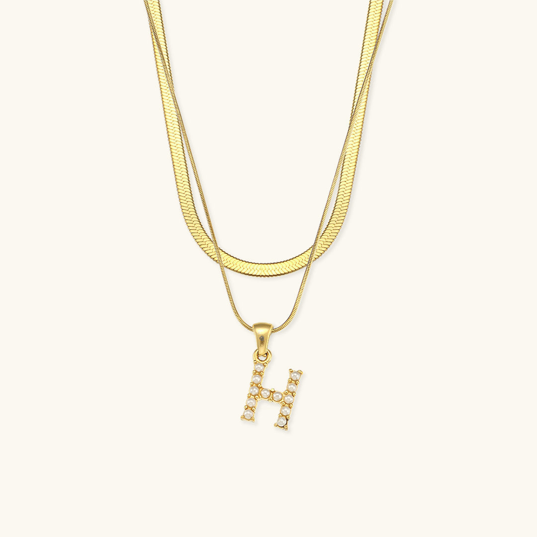 Fiona Gold Initial Necklace