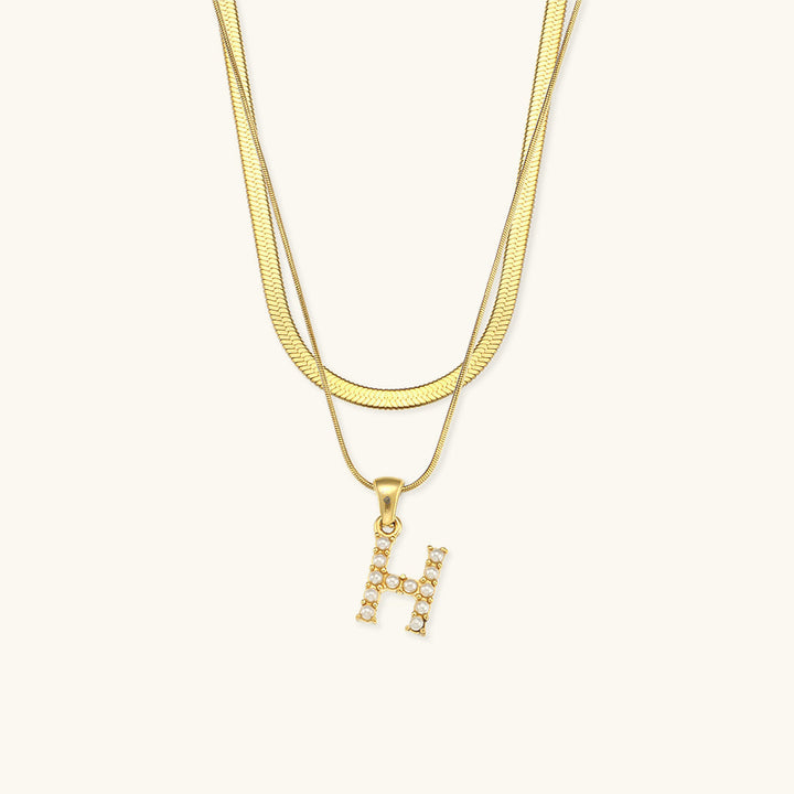 Fiona Gold Initial Necklace