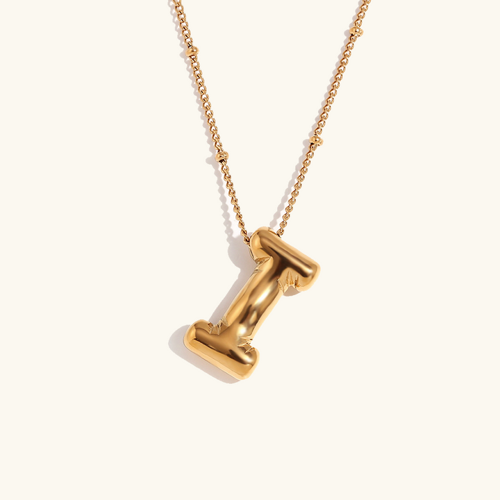 Ballong Gold Initial Necklace