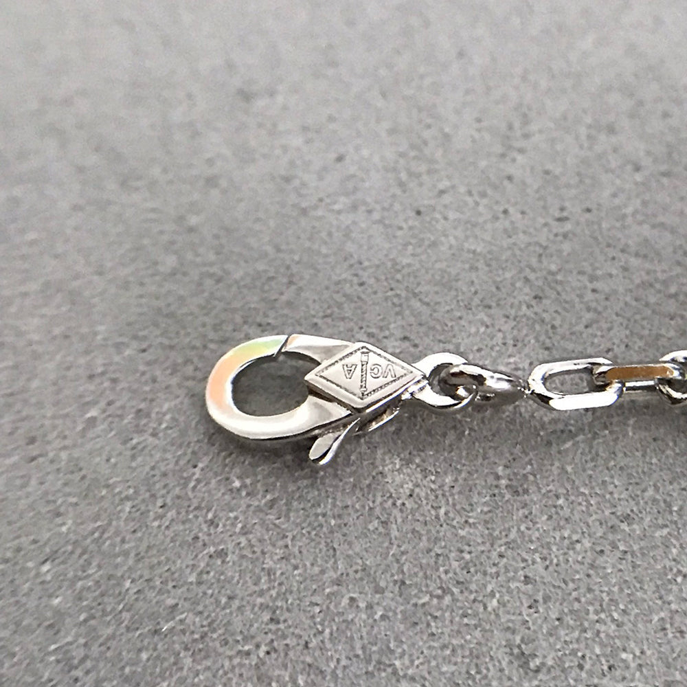 KLOVER 5 Motiv Onyx Diamond Silver Bracelet