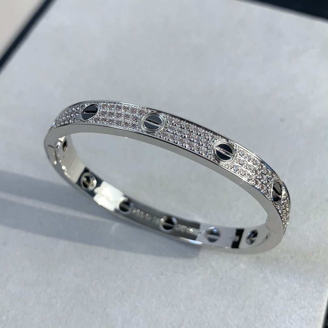 KJÆRLIGHETSBRASELLET 6.1MM DIAMOND-COATED CERAMIC
