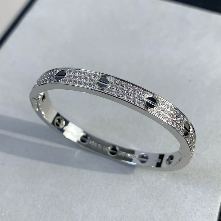KJÆRLIGHETSBRASELLET 6.1MM DIAMOND-COATED CERAMIC