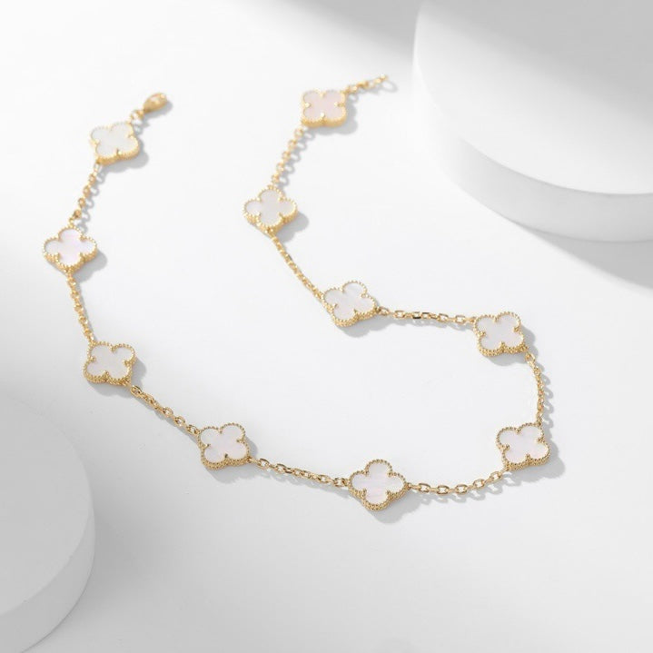KLOVER 10-MOTIVER White Pearl Necklace