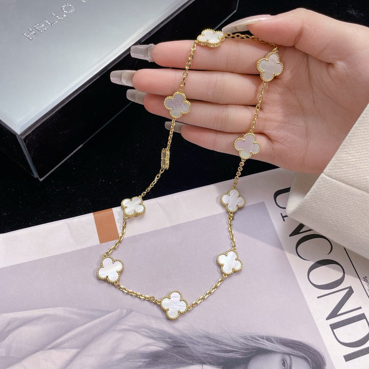 KLOVER 10-MOTIVER White Pearl Necklace