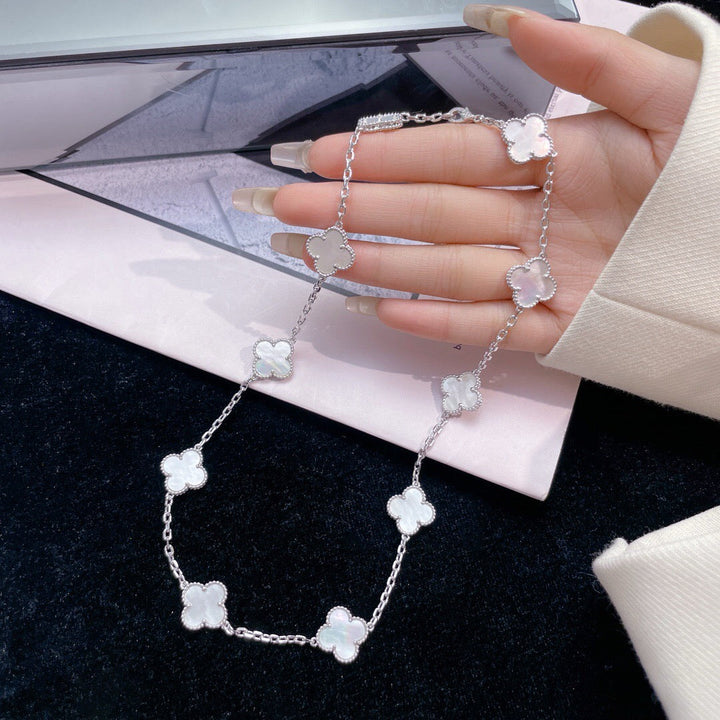KLOVER 10-MOTIVER White Pearl Necklace