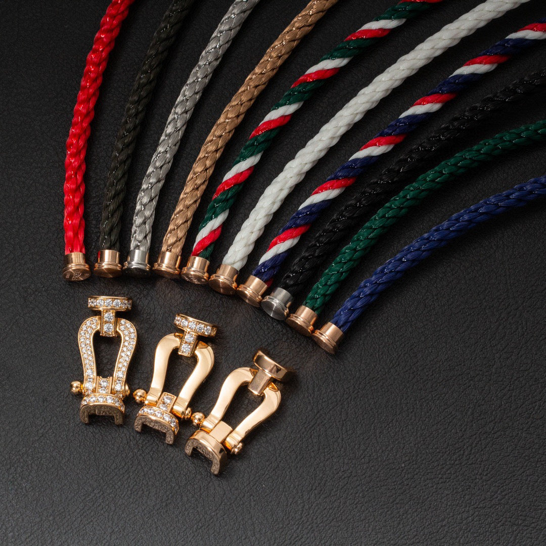 FORCE STOR HESTESKO FULL DIAMANT ARMBÅND - VARIANTS AVAILABLE